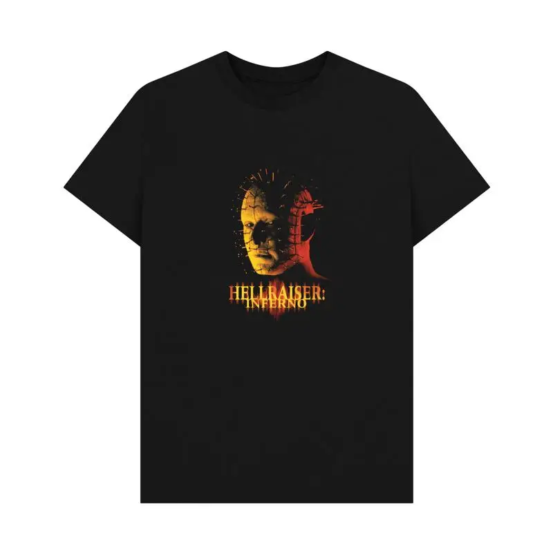 PREMIUM OFFICIAL Hellraiser Black Inferno Portrait  T shirt