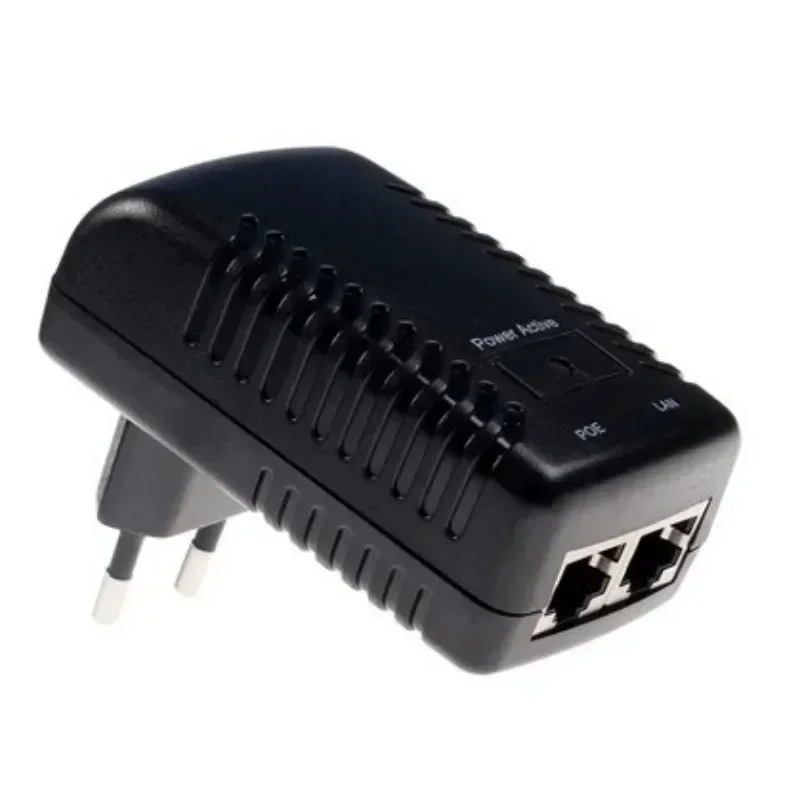 DC48V 0.5A 24W POE แหล่งจ่ายไฟปลั๊ก Injector Splitter สําหรับกล้องวงจรปิด IP กล้อง Ethernet Switch Adapter การตรวจสอบสะพานแหล่งจ่ายไฟ