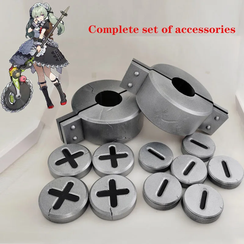 Game Zenless Zone Zero Corin Wickes Cosplay Headwear Handcuffs Maid Costume Accessories Halloween Party Roleplay Props