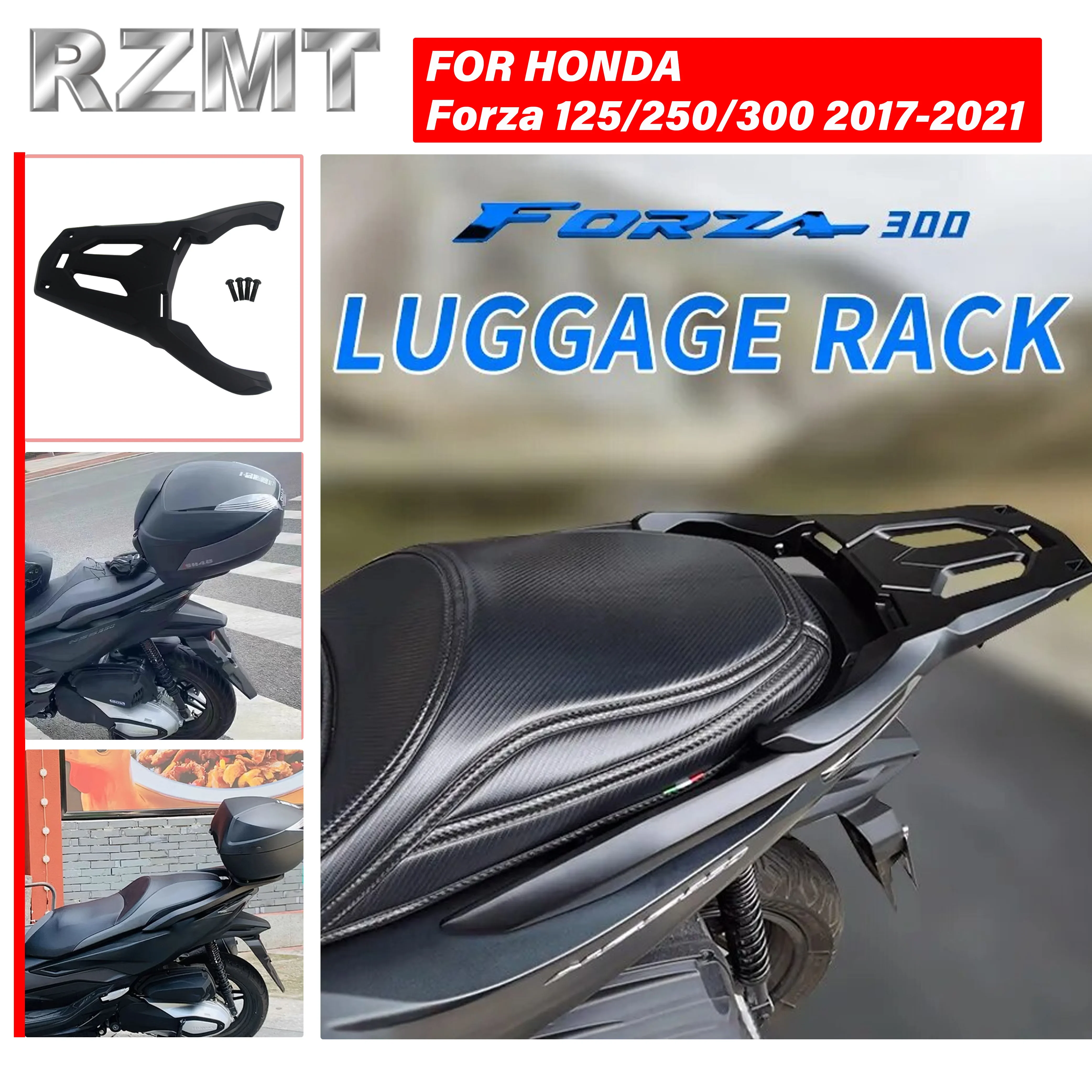

For HONDA Forza 125 250 Forza 350 ADV350 2018-2019 Motorcycle Rear Luggage Rack Carrier Support Holder Bracket