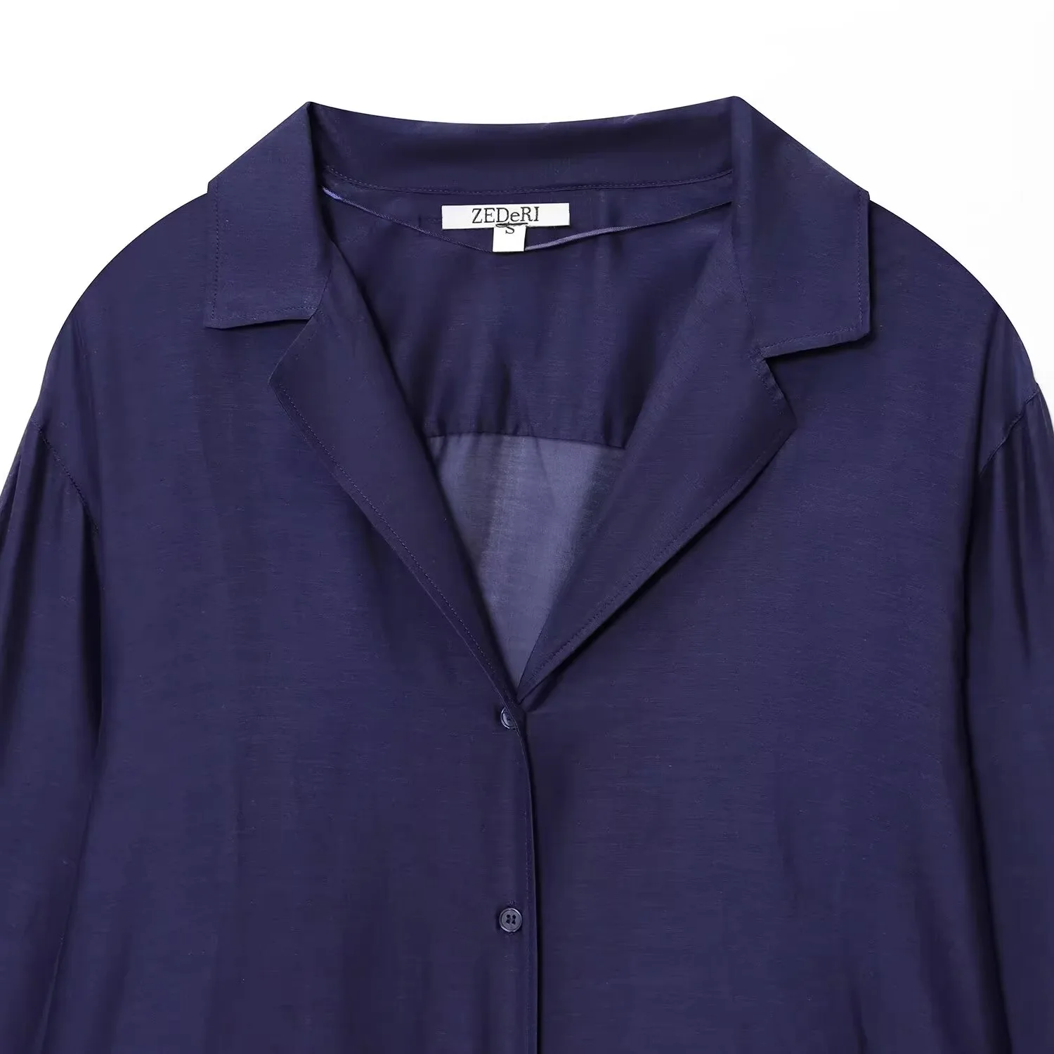 

JNLEAOG Silk irt Women's Faion Design Autumn New Sle Loose Fit Long Sve Breathable Skin-friendly Polyester Fiber