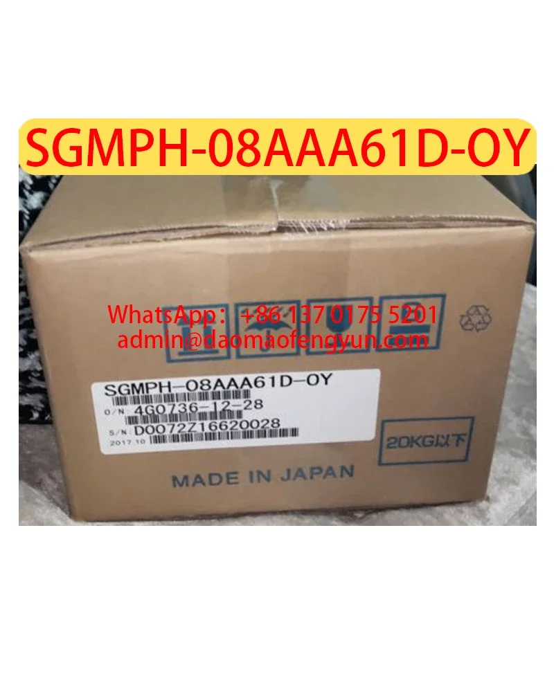 

SGMPH-08AAA61D-OY Brand New Servo Motor，SGMPH 08AAA61D OY，Fast shipping