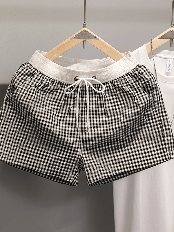 

Qui Dry Breathable Summer New Sle Beach Running Fitn Sports Мужские повседневные брюки длиной до четверти из полиэстера F...