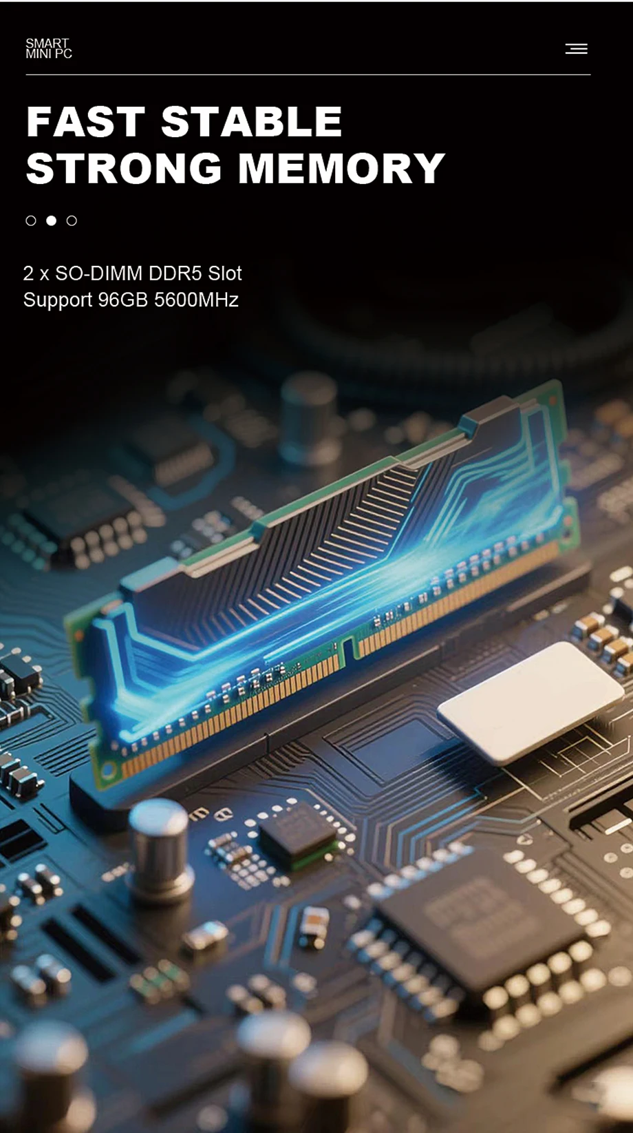 Eglobal 14a generazione Ultra 5 125H Mini PC compatto per ufficio casa 16G DDR5 RAM 512G NVMe SSD Windows 11 HD DisplayPort Type-C Wifi6