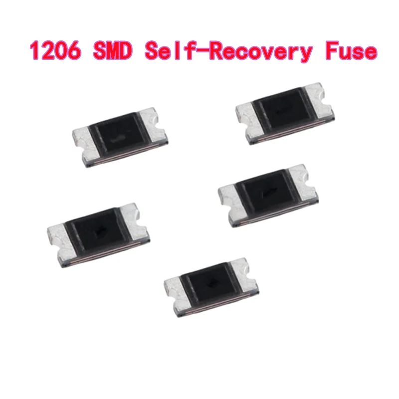 10PCS 1206 SMD Self-Recovery PPTC Fuse 0.05A/0.1A/0.2A/0.5A/1A/2A/3A Fuse Tube 3216