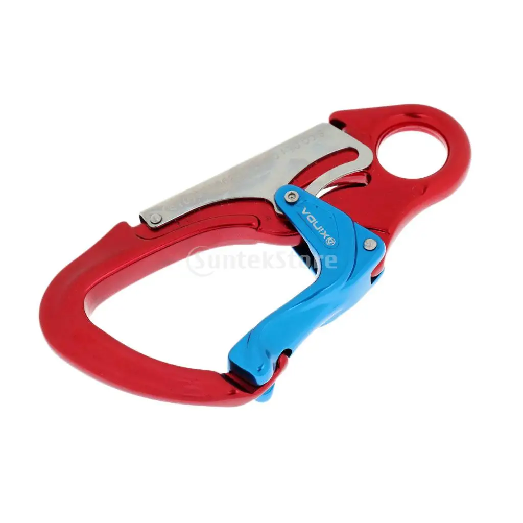 Moschettone da arrampicata moschettone da alpinismo sicurezza 30KN accessori con anello a D pesca all\'aperto viaggio escursionismo Clip D-Ring Carabi