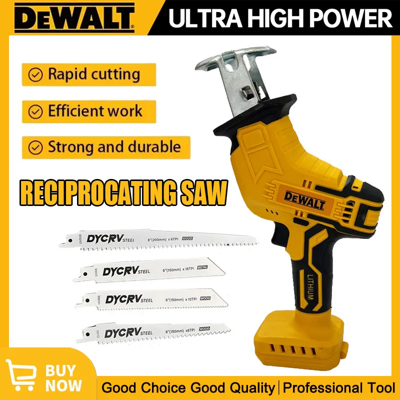 

Dewalt 2800 об/мин Аккумуляторная сабельная пила 20 В Бесщеточная электрическая пила Многофункциональная пила для резки металлических деревянных труб Электроинструмент