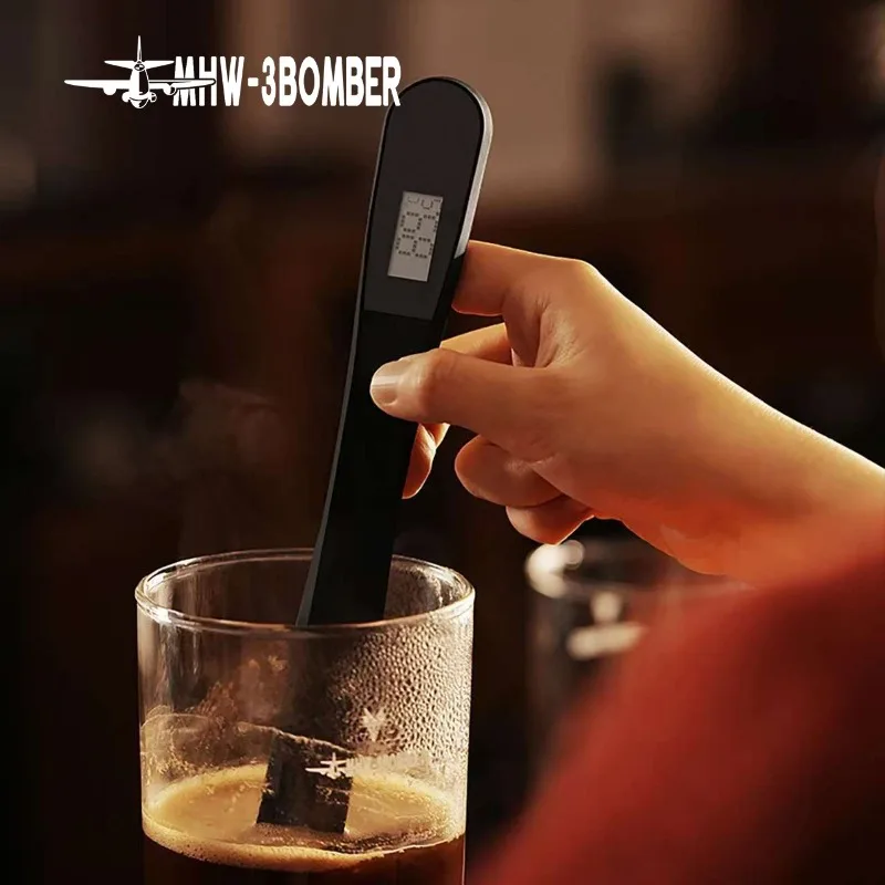 

MHW-3BOMBER Digital Thermometer Stirrer Wand for Coffee Syphon,French Press&Espresso - Barista Accessories
