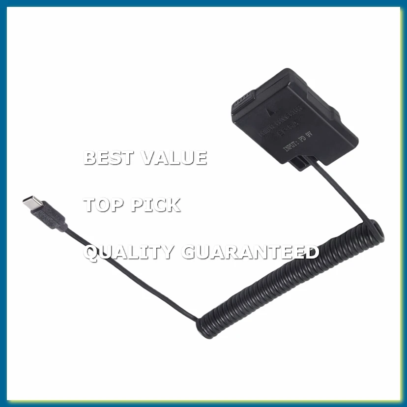 EL14 Dummy Coupler Battery Type-C Spring Cable for D3100 D3500 D5100 D5200 D5300 D5600 P7000 P7100 P7700 P7800