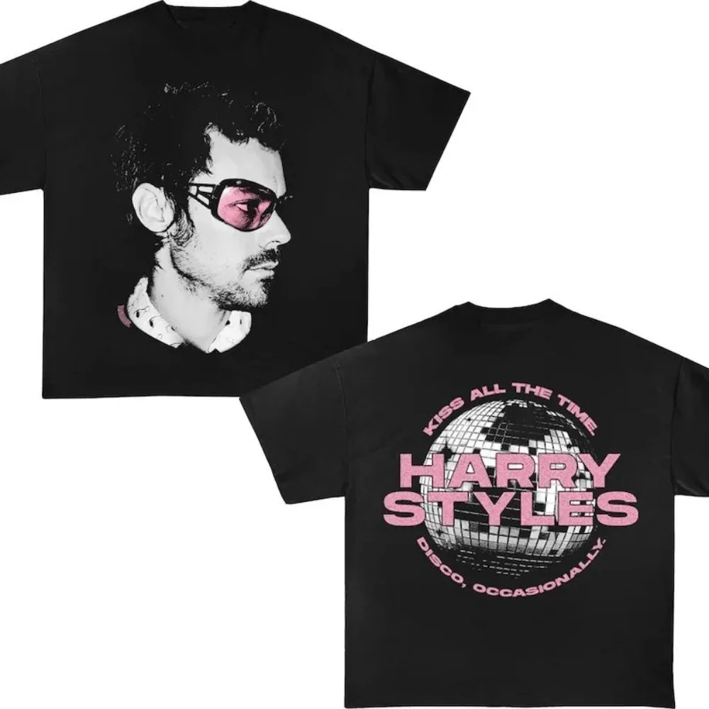 

Harry Styles 2026 Concert Double-sided T-shirt Men and Women Summer Clothing Casual Fashion Short Sleeved Tee Streetwear Tops