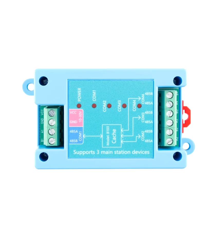 เกรดอุตสาหกรรมสาม Master และ One Slave RS485 โปรเซสเซอร์การแปลงอินเทอร์เฟซข้อมูล Modbus RTU โมดูลการสื่อสาร