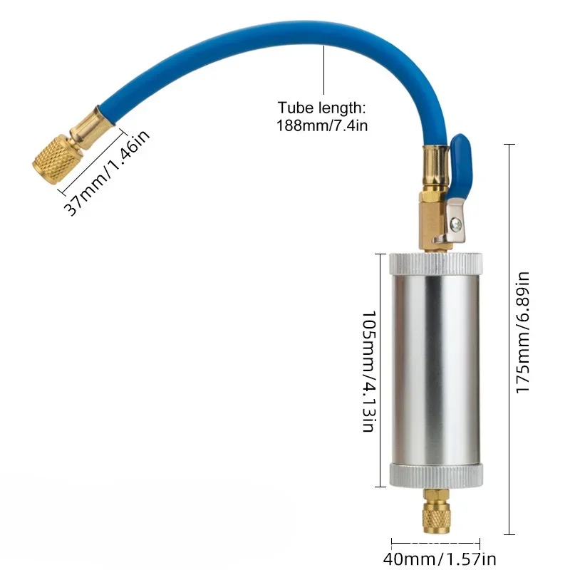 AC Car Oil dye Injector 1/4