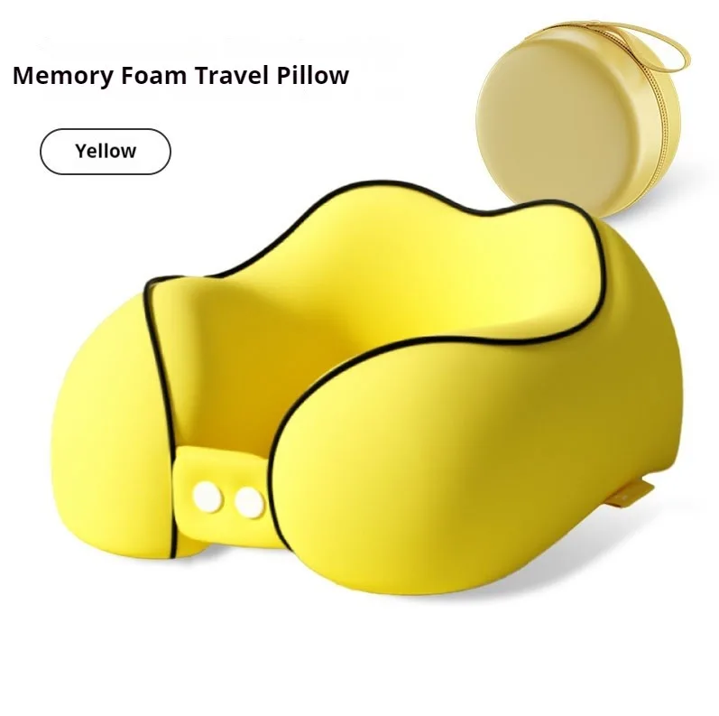 Airplane Travel Neck Pillow Cervical Vertebra Travel Portable Outdoor Camping U Type Of Pillow With Storage Bag Trip Supply