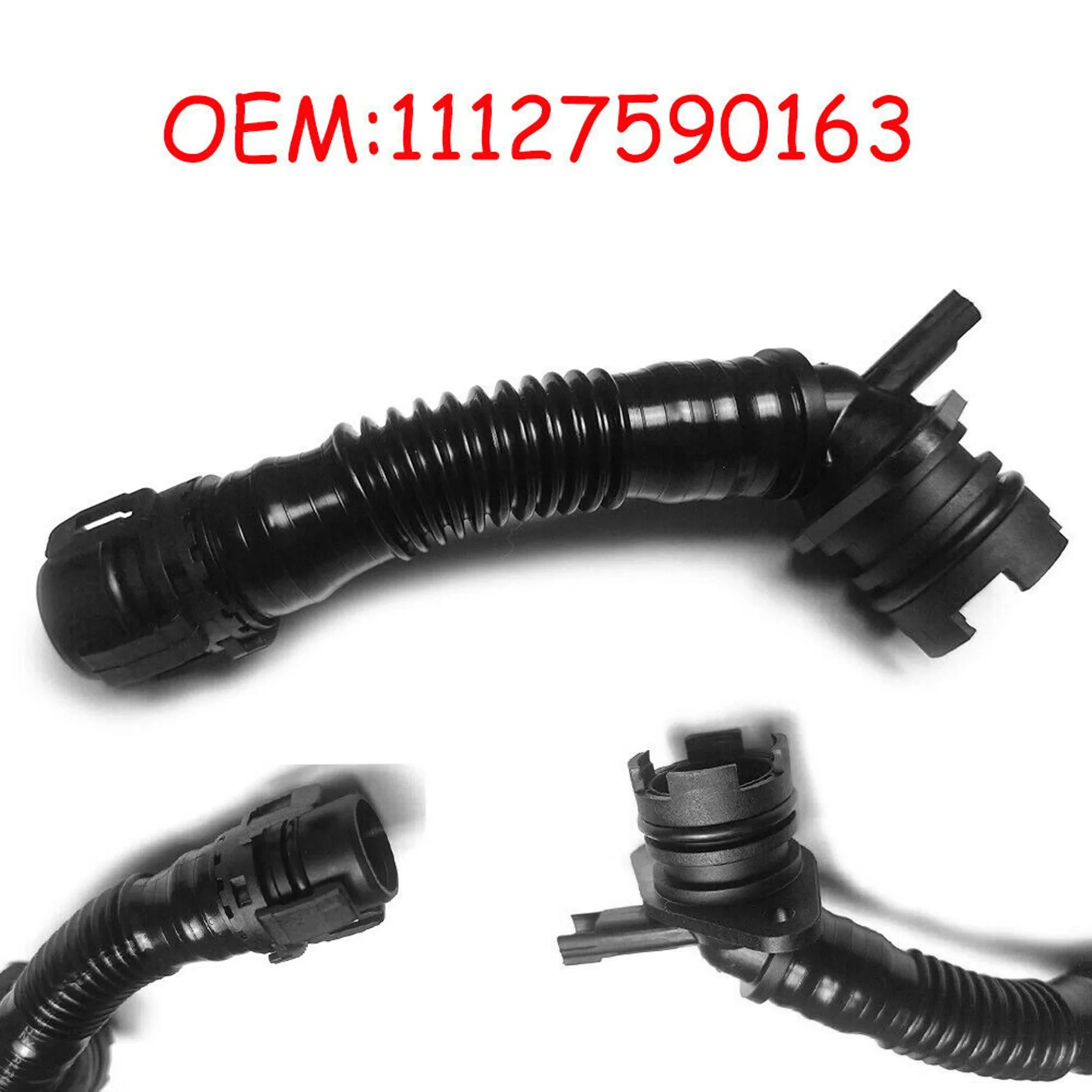 PCV Crankcase Vent Hose 11127590163 for-BMW 135I 335I 640I 740I XDrive X1 X5 X6 3.0L