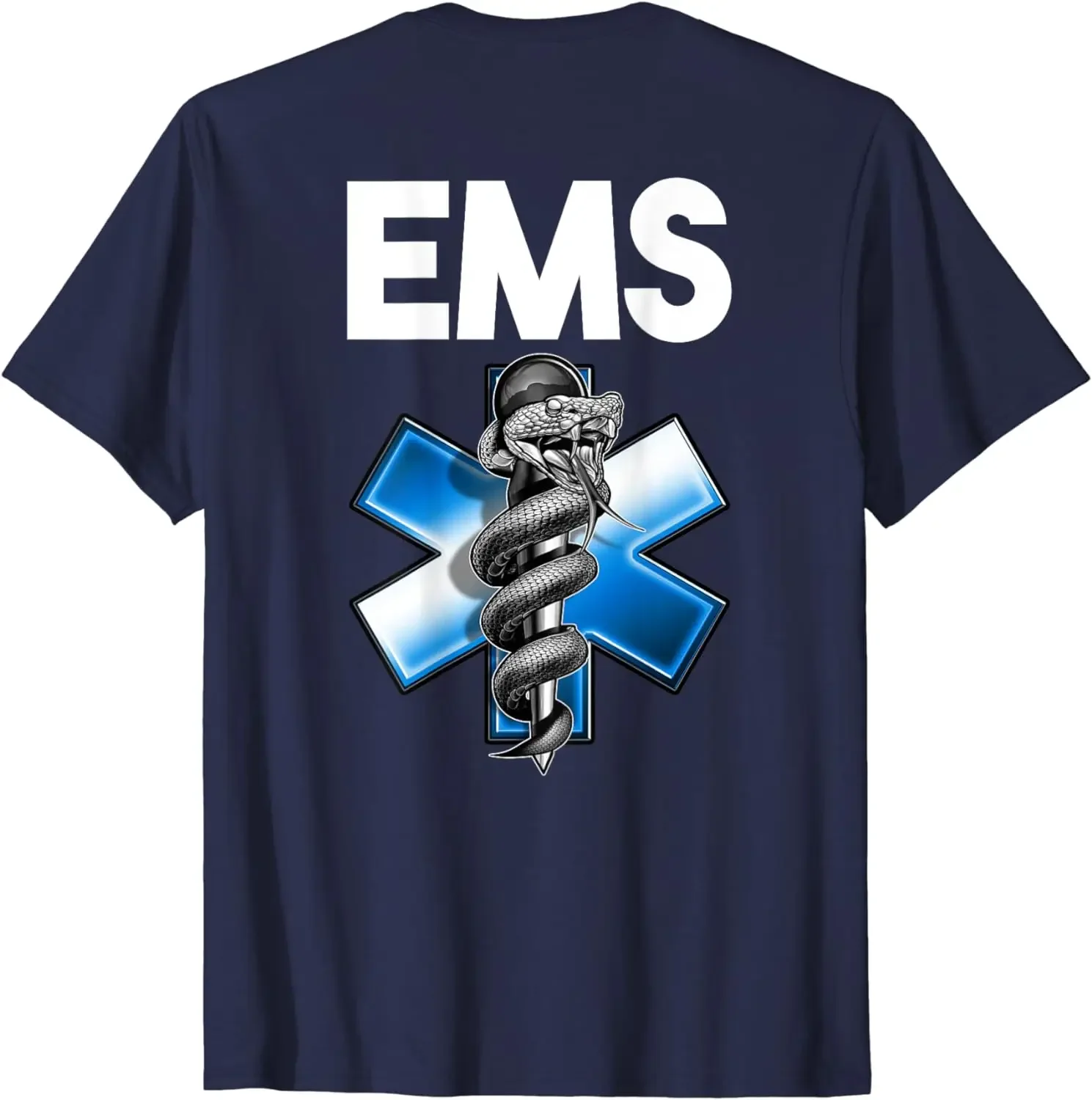 EMS EMT Emergency Medical Service First Responder T-Shirt Short Sleeve Casual 100% Cotton Men T Shirts image 2