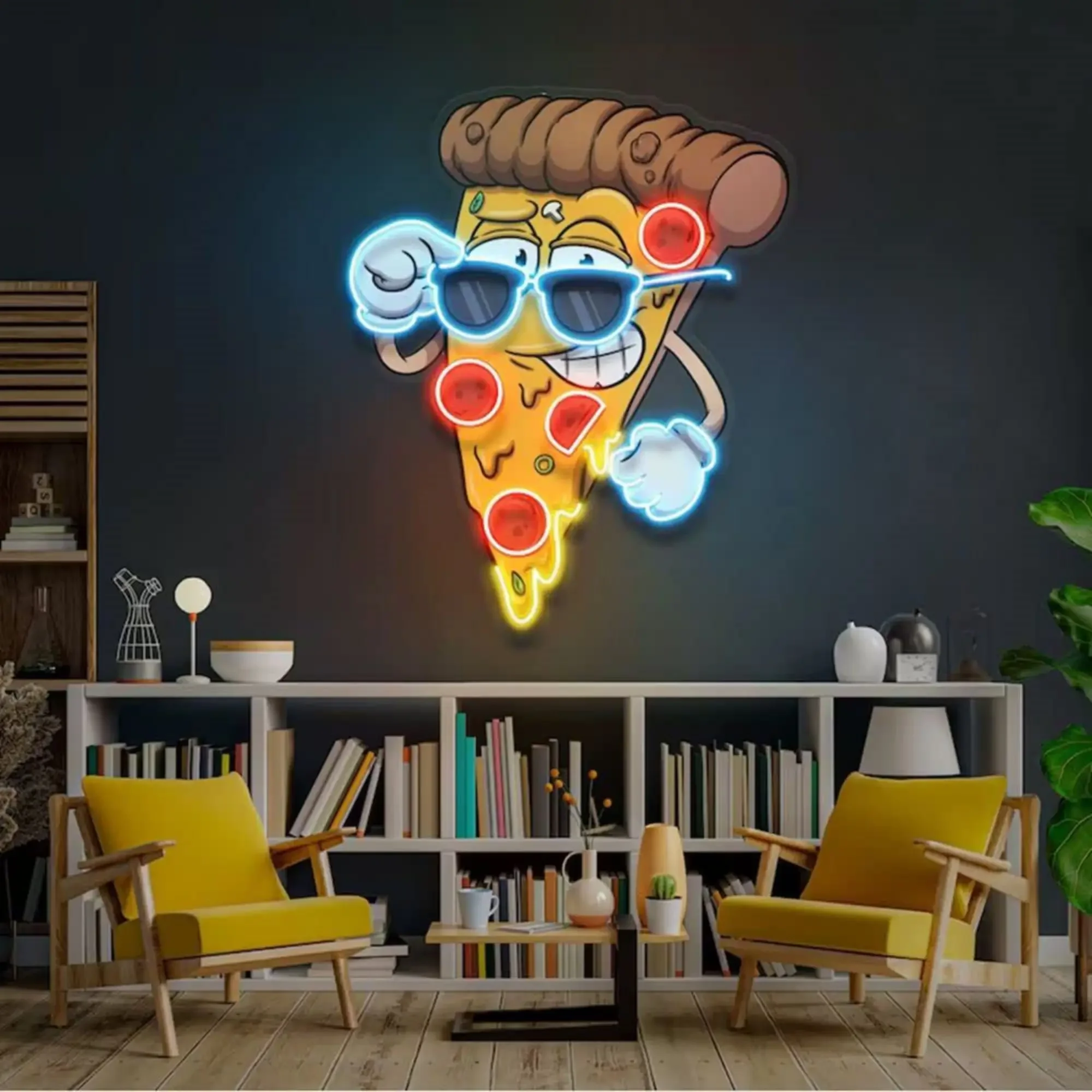 Pizza Neon Sign for Wall Decor USB LED Neon Light Sign Beer Pub Bar Pizza Store Restaurant Business AD Decor Birthday Gift Party