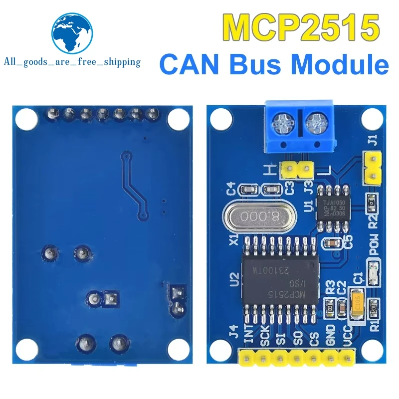 �y�Z�[�����z1/5 �� MCP2515 CAN �o�X�h���C�o���W���[���{�[�h TJA1050 ���V�[�o SPI 51 MCU ARM �R���g���[���C���^�[�t�F�C�X���W���[�� Arduino DIY �L�b�g