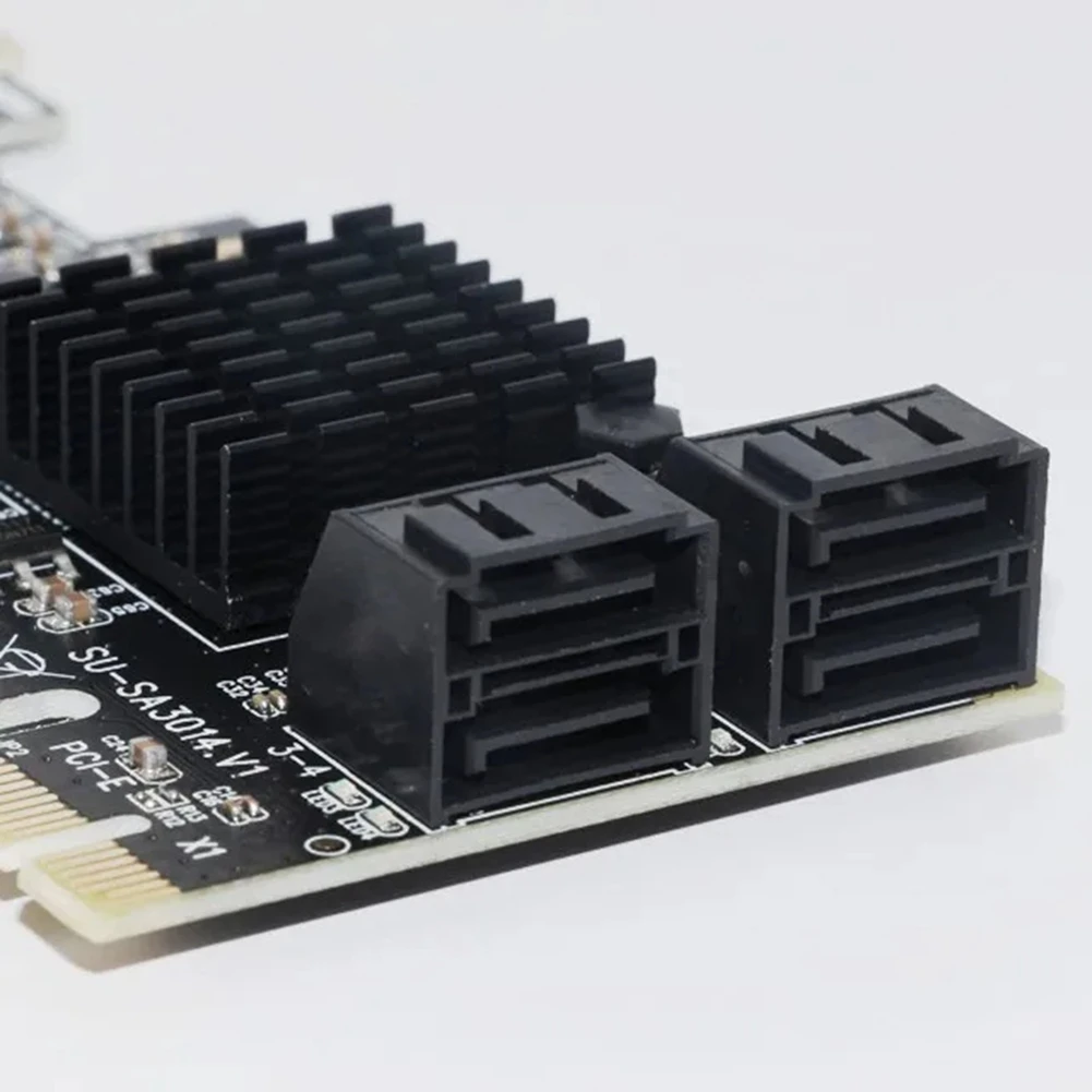 SATA3.0 PCI-E Expansion Card PCIE To SATA3.0 Expansion Card 4 Port SATA III 6G For SSD HDD IPFS Mining