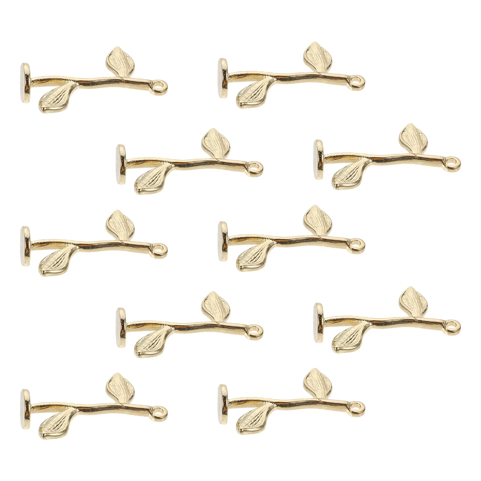 10 Uds. De flores para hacer joyas, manualidades, joyería de aleación, decoración colgante, regalos, accesorios, colgante