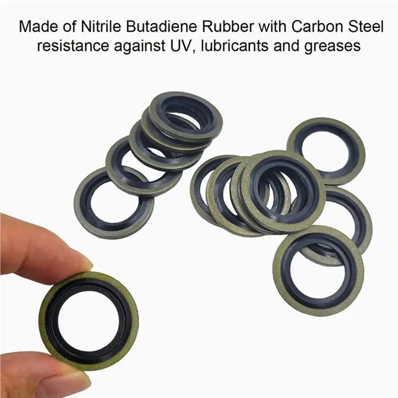 BMBY-للسباكة والسيارات وغسالات الزيت الميكانيكية مجموعة متنوعة من حشية الختم ذاتية التمركز (130 قطعة M6-M24)