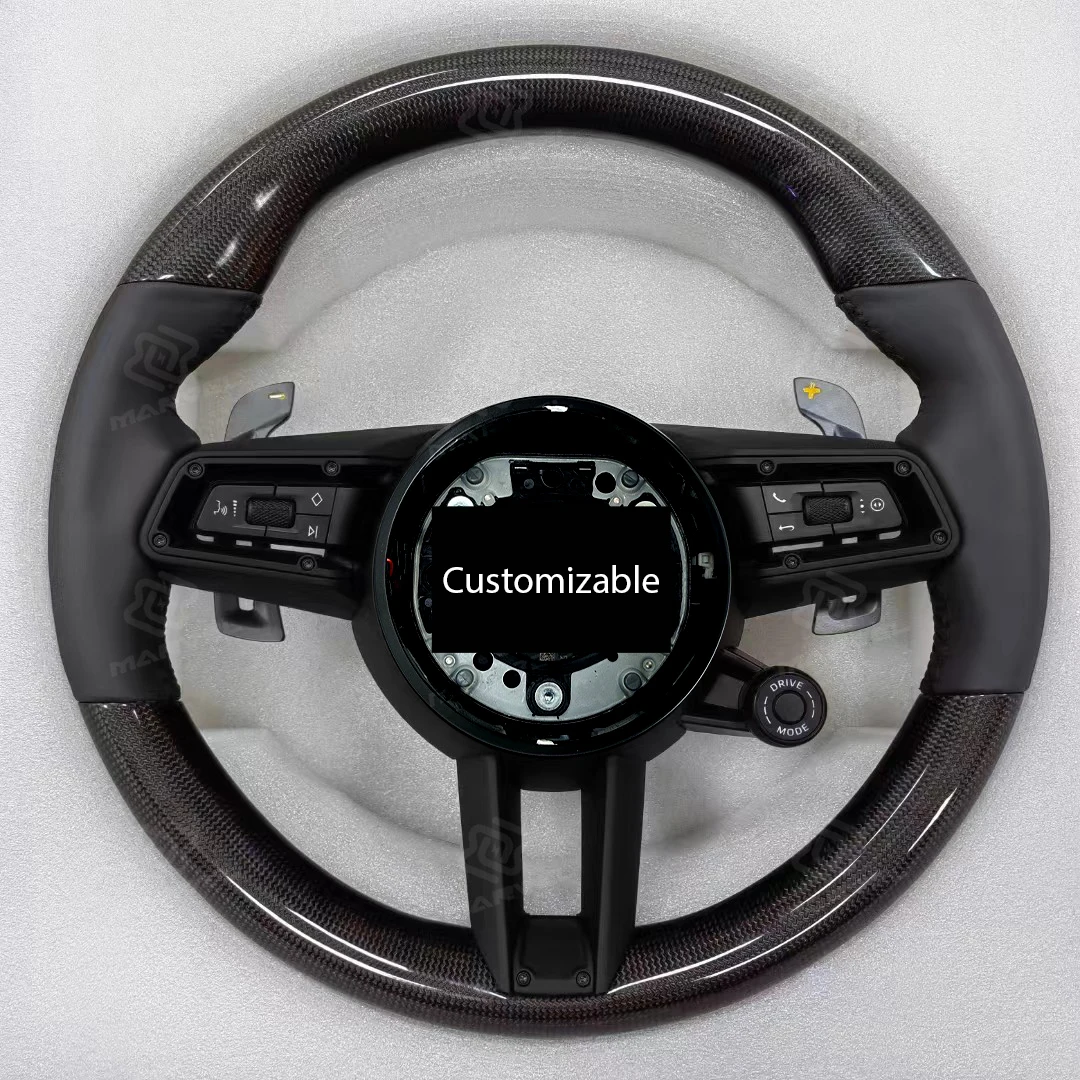 Fit for Porsche 992/991/718/911/911.2/GT2/GT2RS/ Steering Wheel Nappa Leather/+Carbon Circular Assembly OEM Upgrade