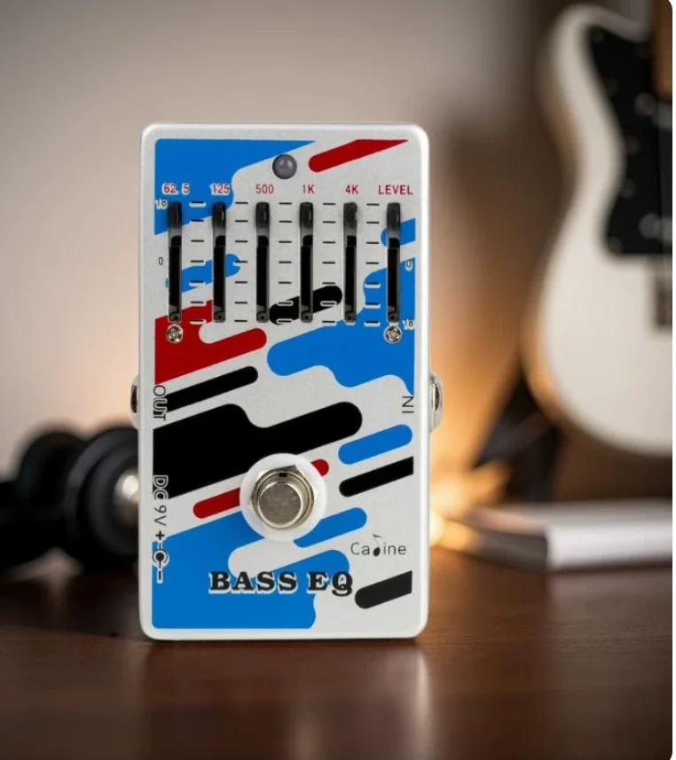6 segments 10 segments EQ equalizer single block adjustment, electric acoustic guitar bass universal gain control 2 outputs