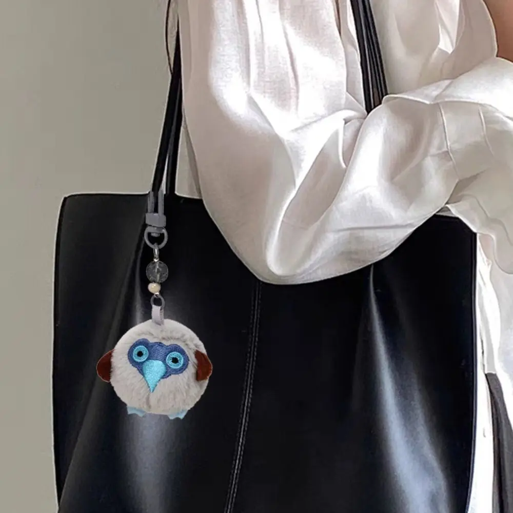LLavero de pájaro de peluche realista de algodón PP, colección cómoda, mochila con animales de dibujos animados, colgante, llavero de felpa de pájaro esponjoso