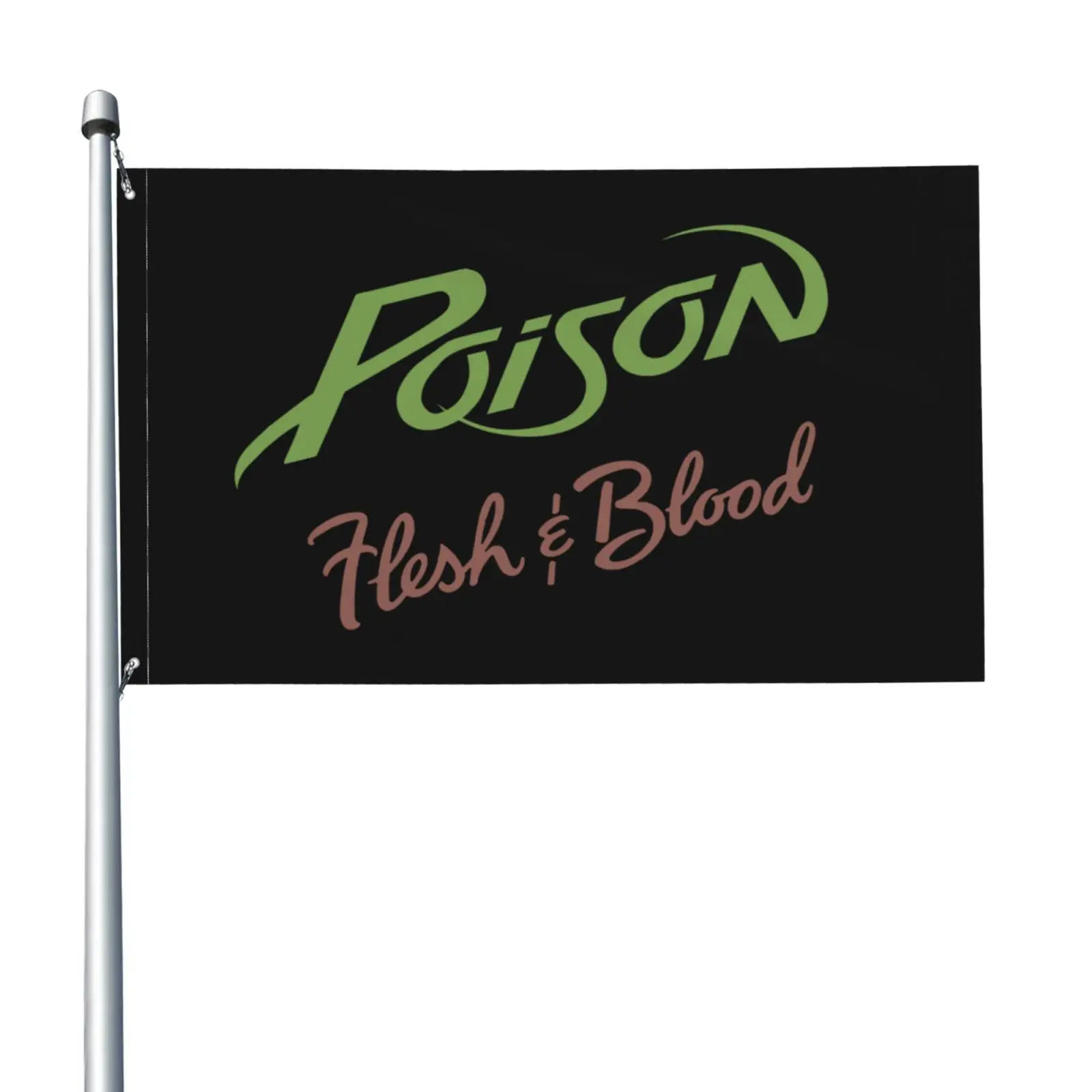 Poison Flesh And Blood Rock Band Flag Banner Vivid Outdoor Advertising Vivid Color Cars Club Hanging