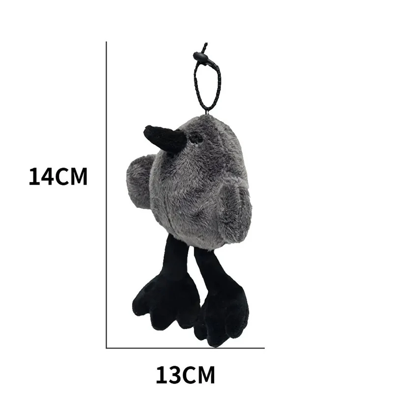 14cm divertente ciondolo uccello giocattoli di peluche con può suono parlare simpatico cartone animato uccello portachiavi borsa da scuola fascino regalo Senior Sense