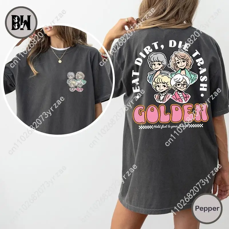 

Eat Dirt Die Trash Retro Wash Tshirt Man Woman High Quality Vintage Cotton Short Sleeves Fashion T-shirt Soft Breathable Tops