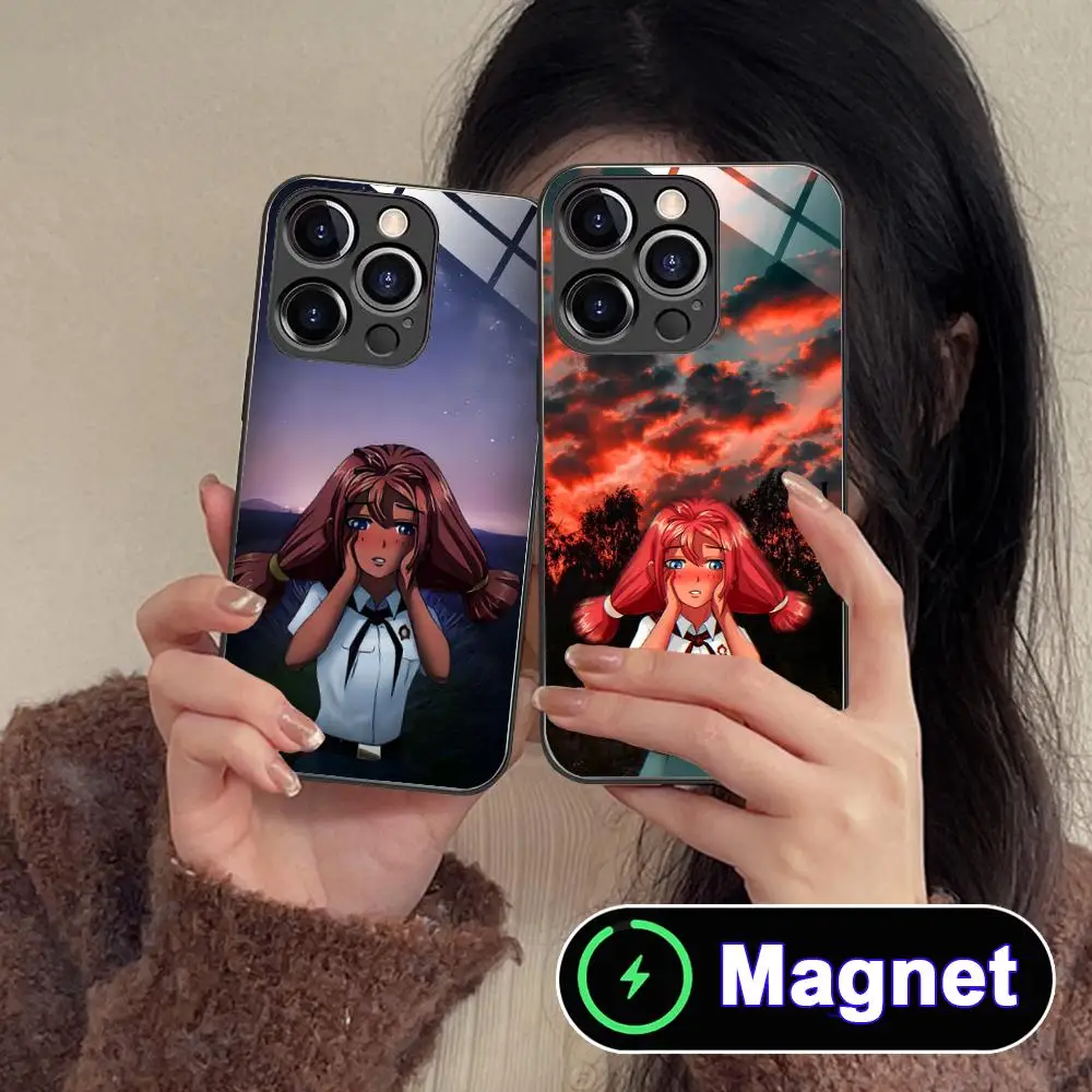 

Everlasting Summer Ulyana Glass MagSafe Mobile Phone Case for iPhone 17 16 15 14 13 12 11 Air Pro Max Plus Mini Colorful Cover