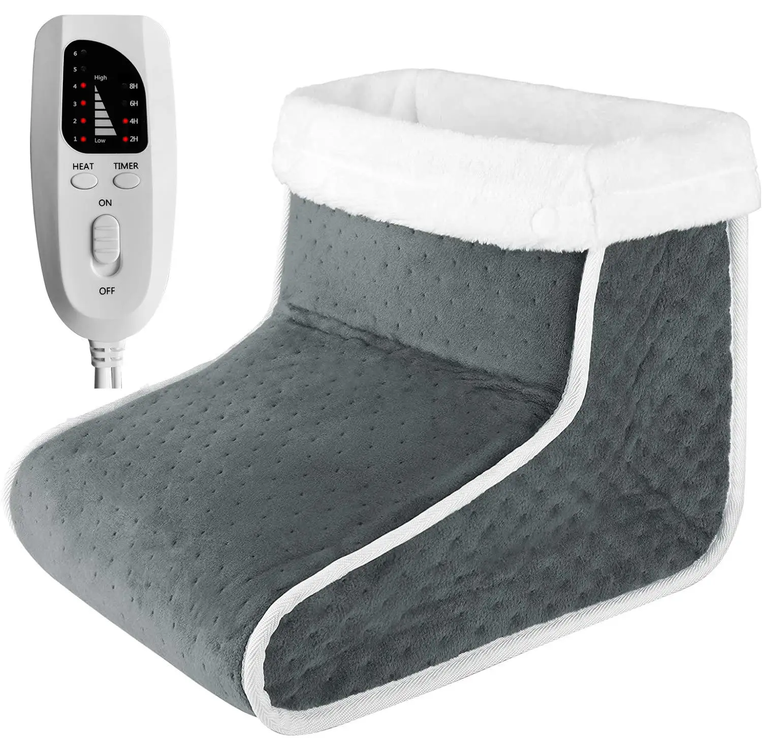 Winter hot sale Electric Heated Foot Warmers  Super Soft Feet Heating Pad  6-Level Heating Foot  Boots for men and women