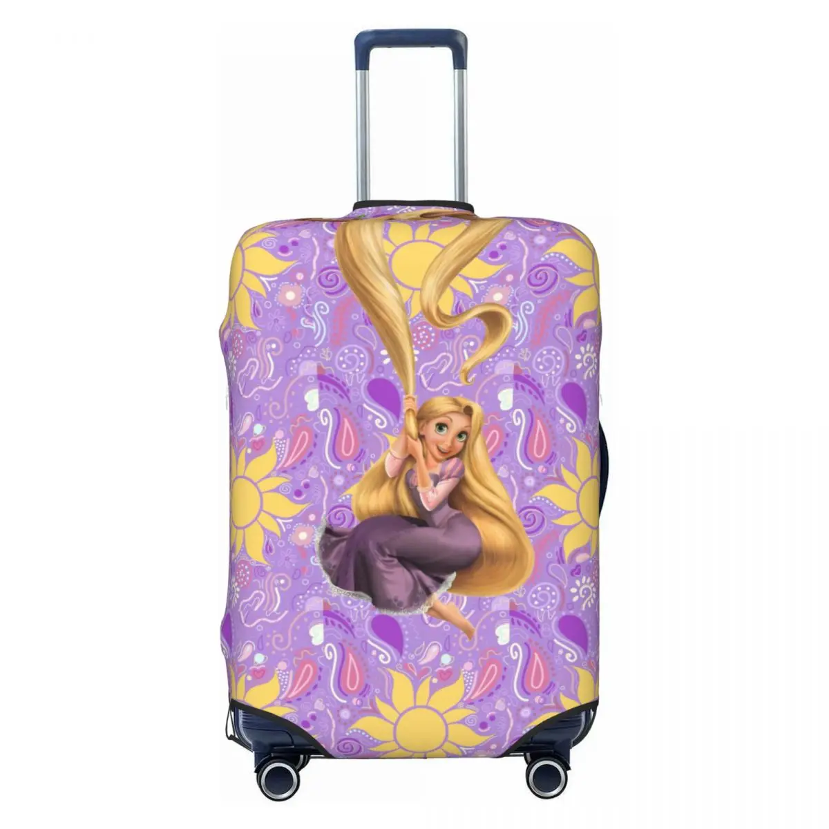

Custom Princess Tangled Luggage Cover Cute Cartoon Funny Suitcase Protector Covers Suit For 18-32 inch