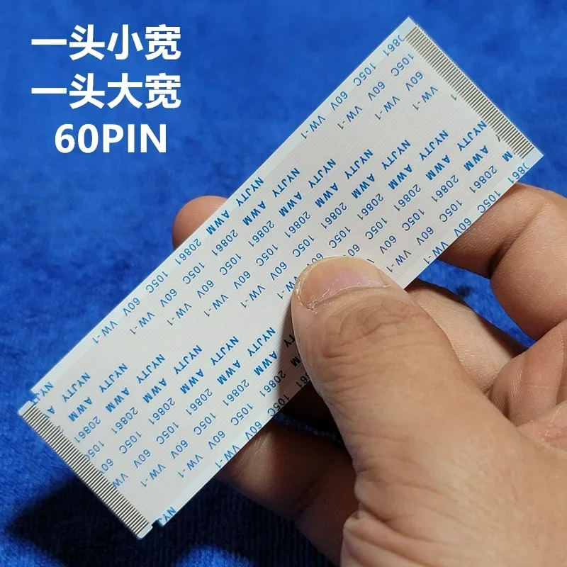 Com orelhas banhado a ouro ffc fpc cabo plano flexível awm 20706 20861 105c 60v VW-1 fio de fita tipo a 60pin/68pin 10cm-50cm 60p/68p