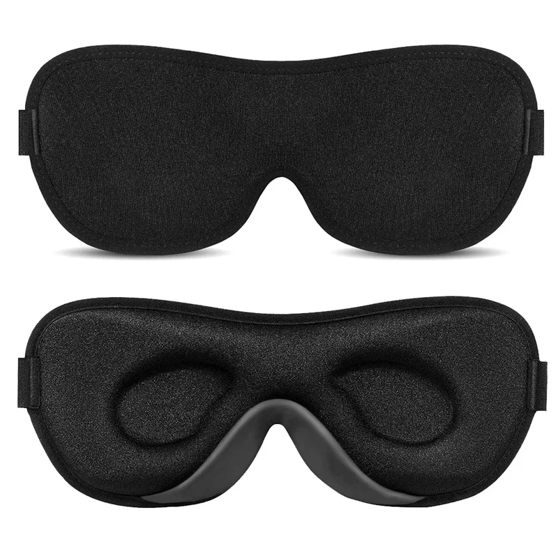 3D Sleep Mask Blindfold Sleeping Aid Eye Mask Soft Memory Foam Face Mask Eyeshade 99% Blockout Light Slaapmasker Eye Cover Patch