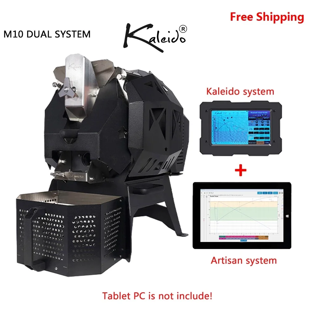 Kaleido Sniper M10 DUAL SYSTEM Coffee Roaster 300g-1200g Electric Coffee Roasting Machine Newly Hot Air Upgraded Free Shipping