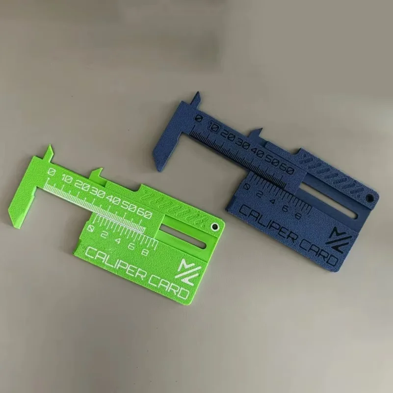 1 PCS New Product Caliper Card Vernier Caliper Card Keychain 3D Printing Measuring Tool Mini Ruler
