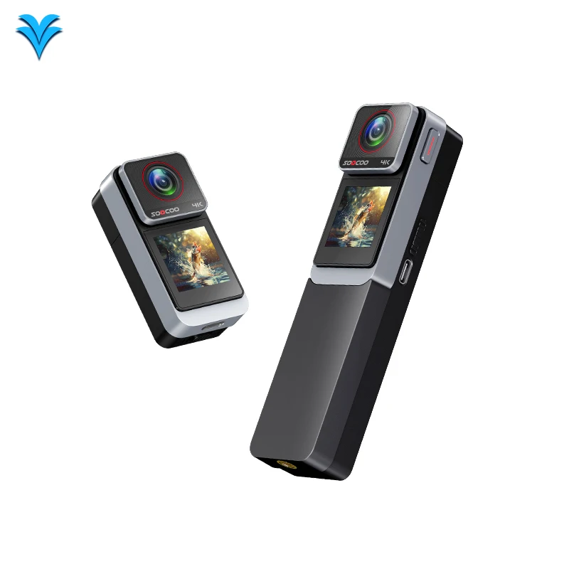 

4K Wifi Thumb Camera 30M Waterproof Sports Action Camera Anti-Shake Six-axis Gyroscopic Stabilization Portable Vlog Camera
