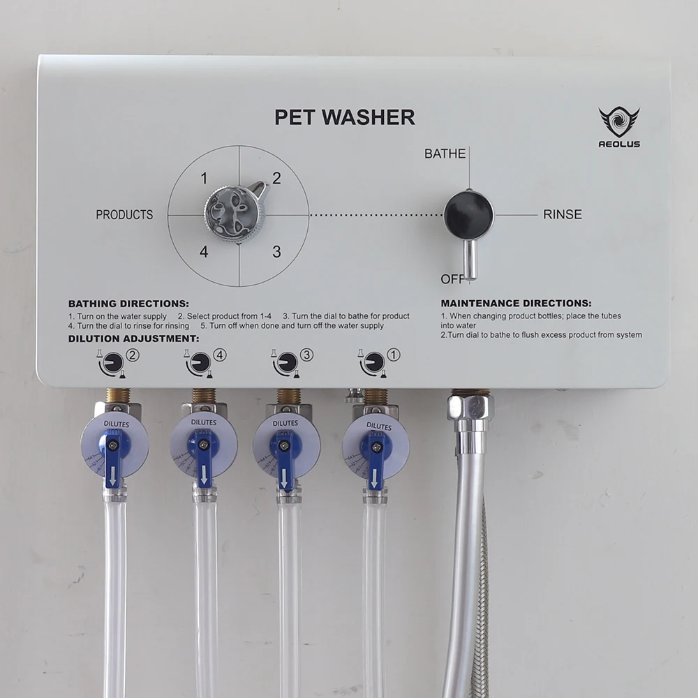 New electrical adjustable dilution shampoo machine Mix shampoo automatically pet washer for dogs and cats Shampoo machine