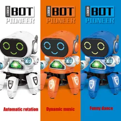 1PC Smart Dance Robots With Music LED 6 Claws Octopus Robot Birthday Gift Toys For Children Early Education Baby Toy Boys Girls