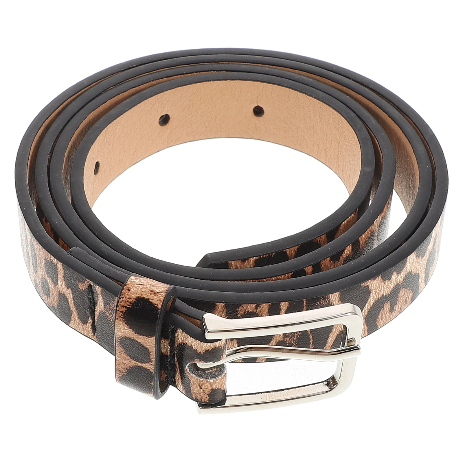 

Leopard Print Belt Wide Belts for Women Jeans Dresses All Matching Pants Large Buckle PU Adjustable Fashion Accessories