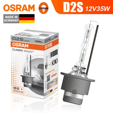 OSRAM Xenon HID CLASSIC D1S D2S D3S D4S Standard Lamps 66140 66240 66340 66440 CLC Original Car Head Light 4200K Warm White Pair