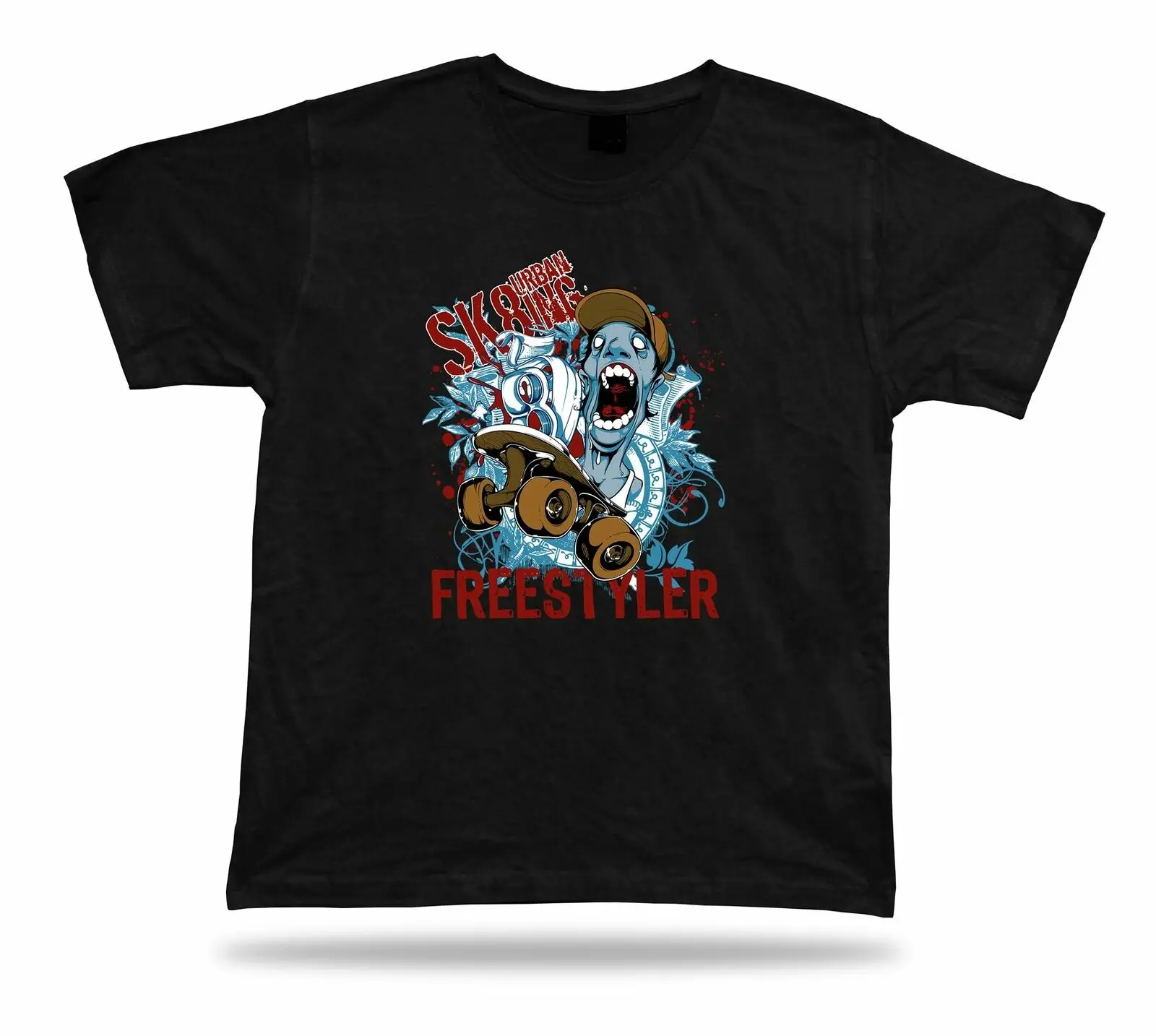 חולצה teletee חולצת יום הולדת רעיון מתנה סגנון ספורט skateboard