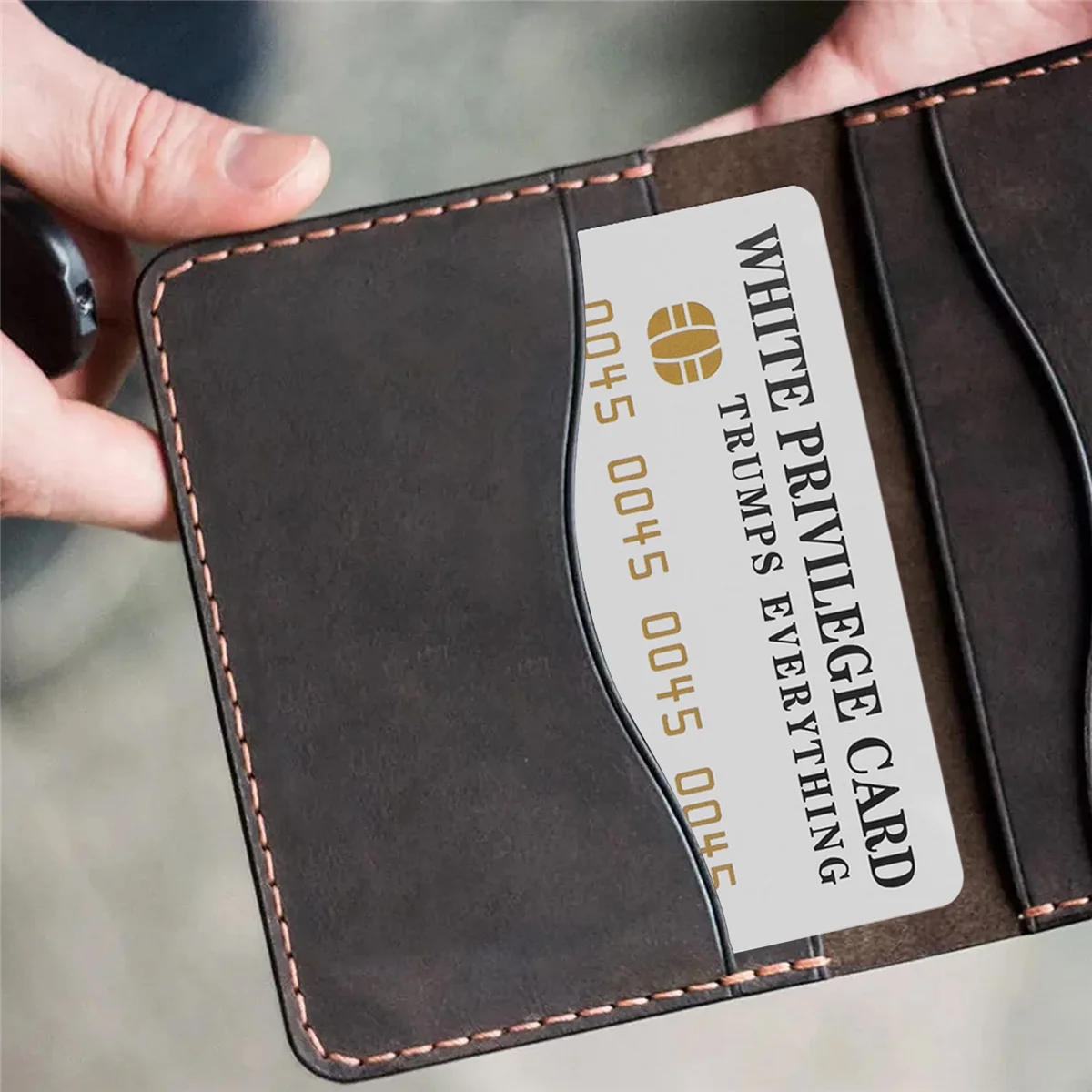 BVBV 10 PCS White Privilege Card Trumps Everything Credit Card Sets, Wallet Insert Card Romantic Card Business Gifts