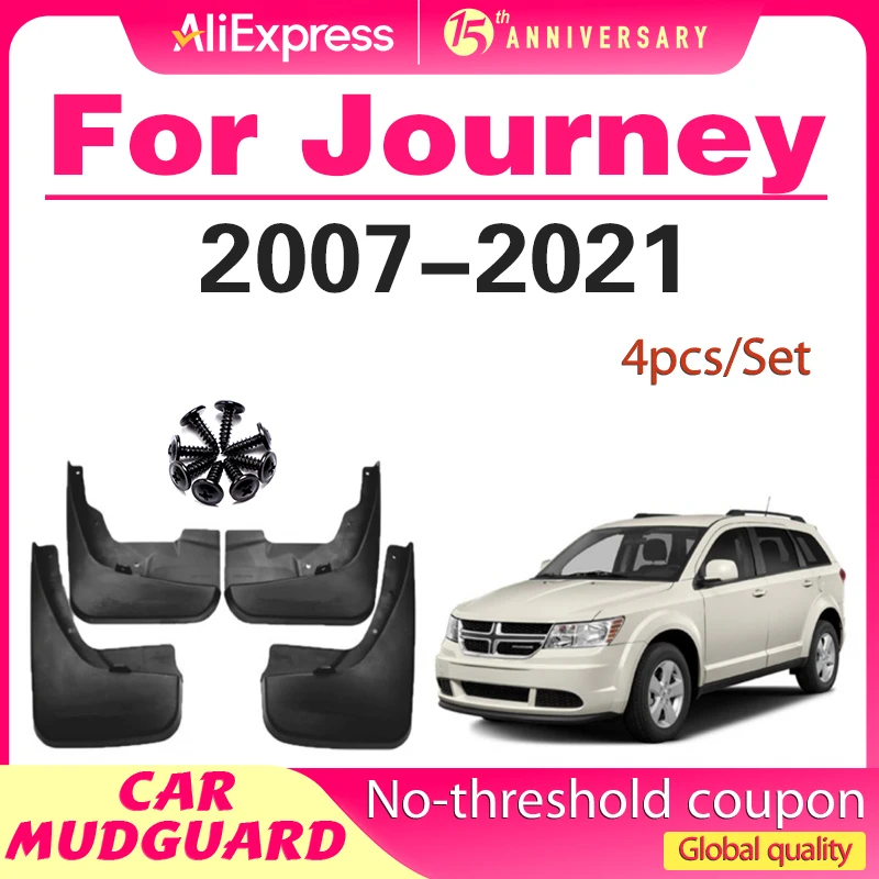 

Molded Car Mud Flaps For Dodge Journey Fiat Freemont Mudflaps Splash Guards Mudguards 2007 - 2021 2015 2016 2017 2018 2019 2020