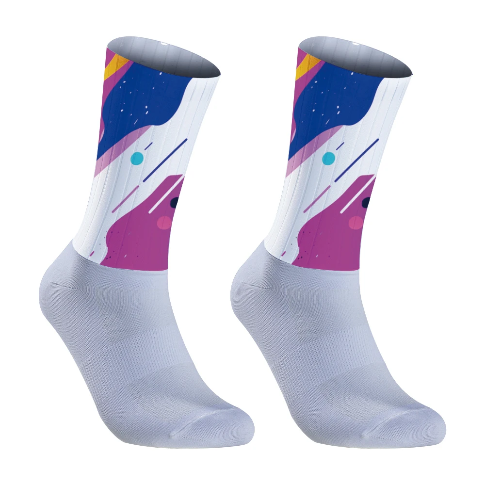 Anti Pro Seamless Bike Socks, Team Slip, Road Ride, Corridas ao ar livre, Ciclismo, Novo, 2024