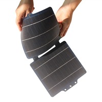 10W 5V Foldable Solar Charger ETFE USB-C/USB Portable Solar Panel Fast Charging for Power Bank Phone Tablet Camping Emergency