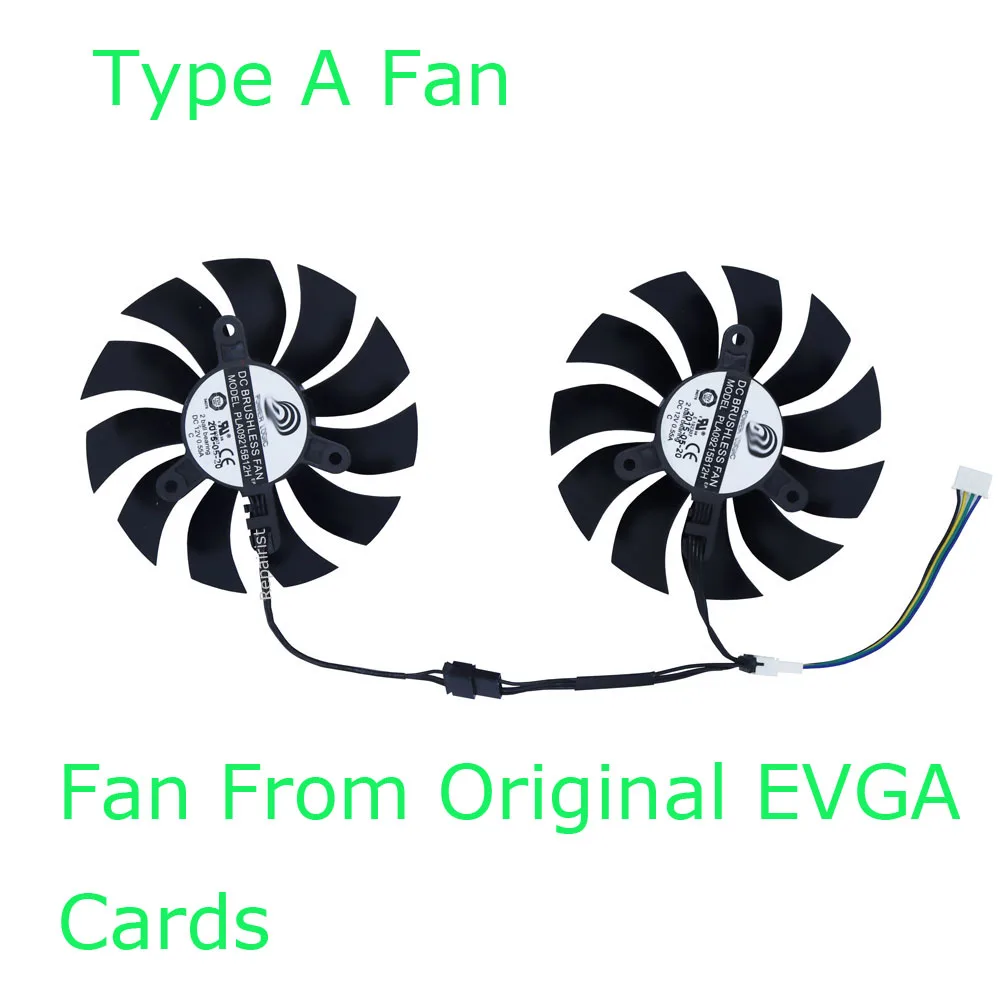 Enfriador de gráficos, ventilador de tarjeta de vídeo GPU, para portátil GPU RTX3060M 6GB, para chip 3070m 8G, 2 unids/set, PLA09215B12H, paso de montaje de 42mm 98MM