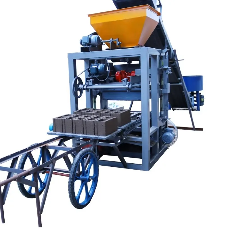 Concrete Brick Making Machine Pump Engine for Interlock Block Production 10000 Pcs Per Day Semi Automatic Hydraulic