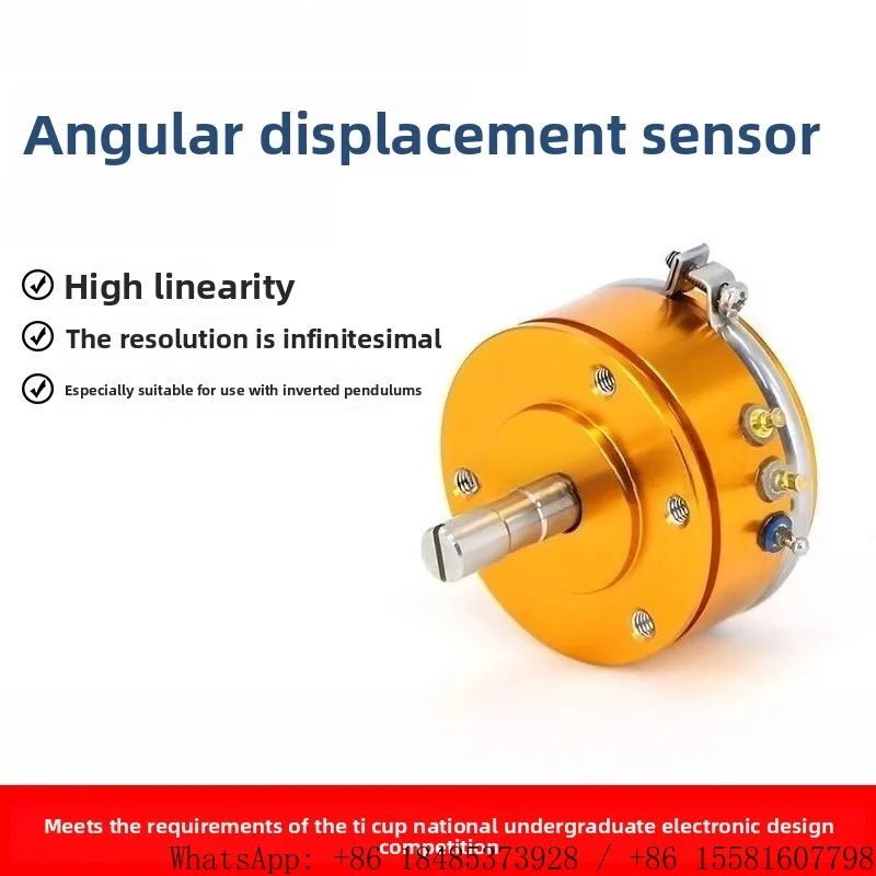 WDD35D-4 Angular Displacement Sensor 5K Conductive Plastic Potentiometer 0.1% Linearity Rotary Angle Position Transducer